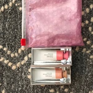 Glossier Cloud Paint Duo, dusk and puff.